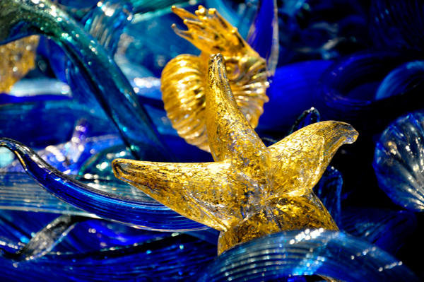 sealife sculpture close-up